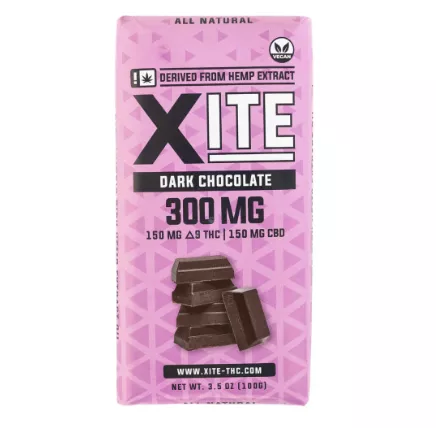 Xite Dark Chocolate Bar CBD+THC 300mg