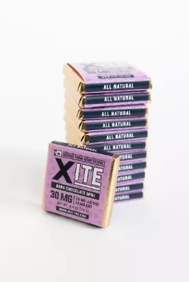 Xite Dark Chocolate Mini CBD+THC 30mg Single