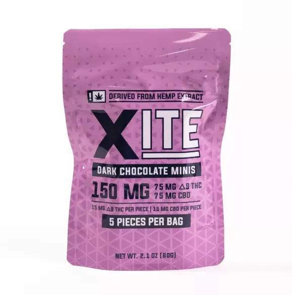 Xite Dark Chocolate Mini CBD+THC 5-pack