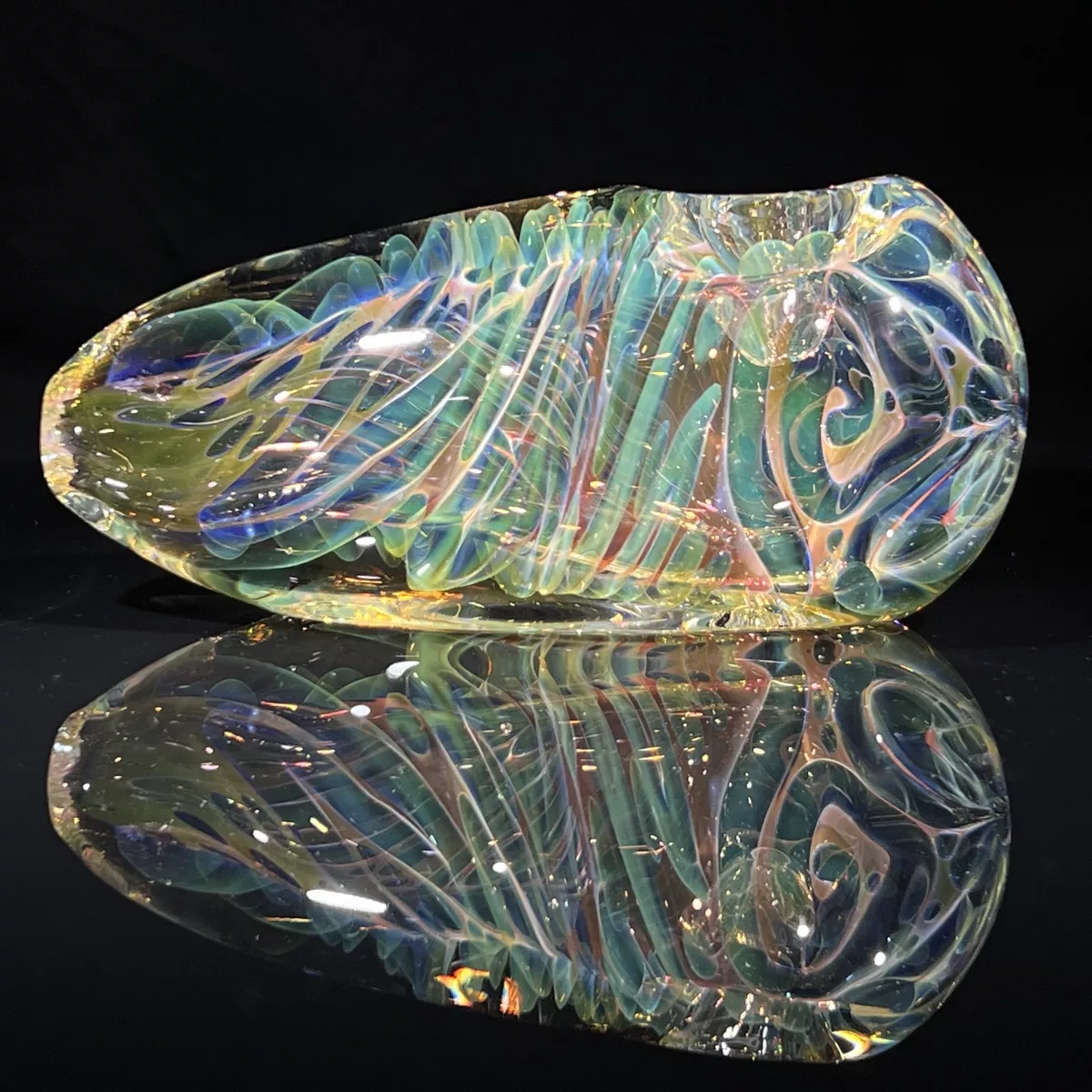 XL Gold Fume Egg Spoon Pipe
