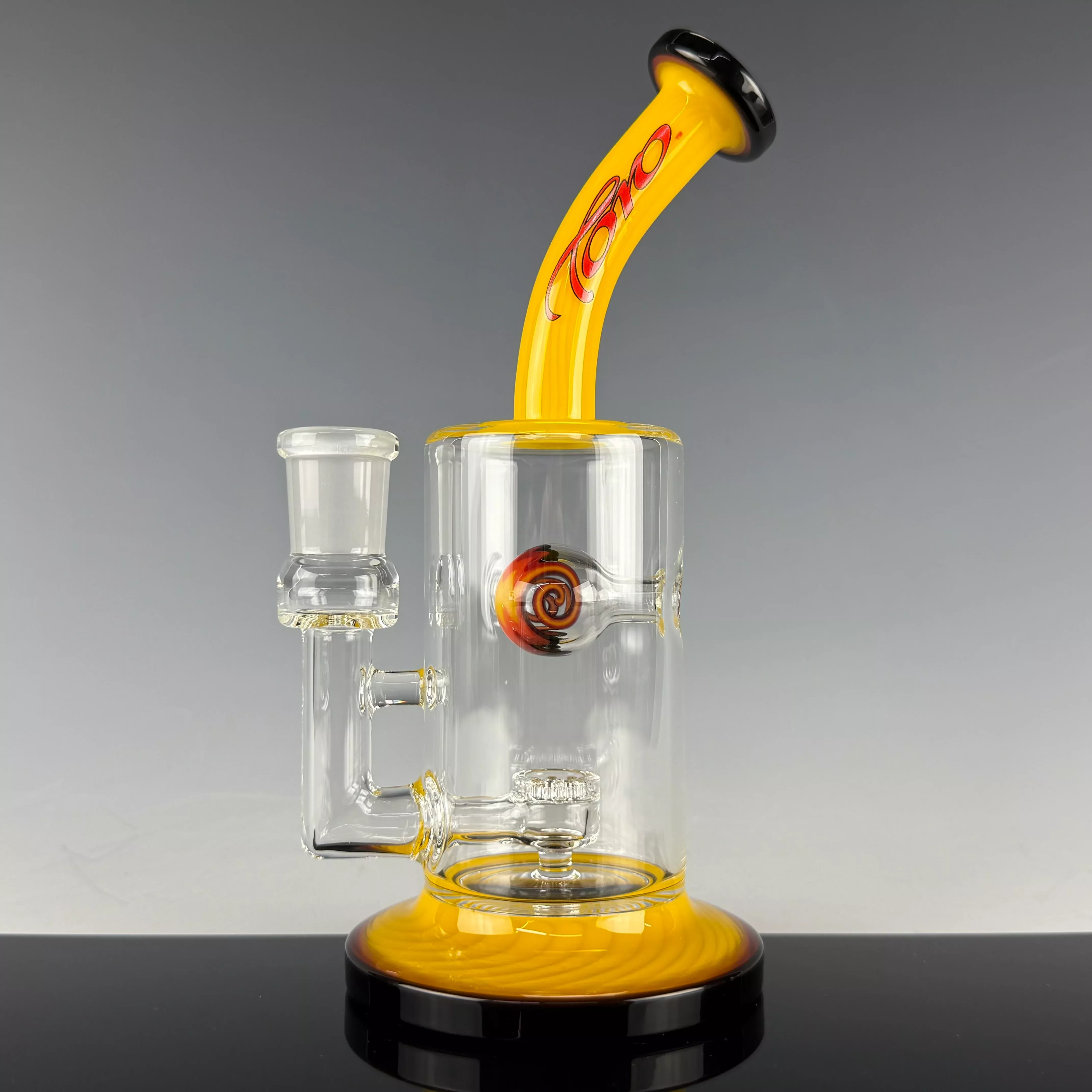 "Yellow, Red, Black" (Full Color) Jet Ballby Toro Glass