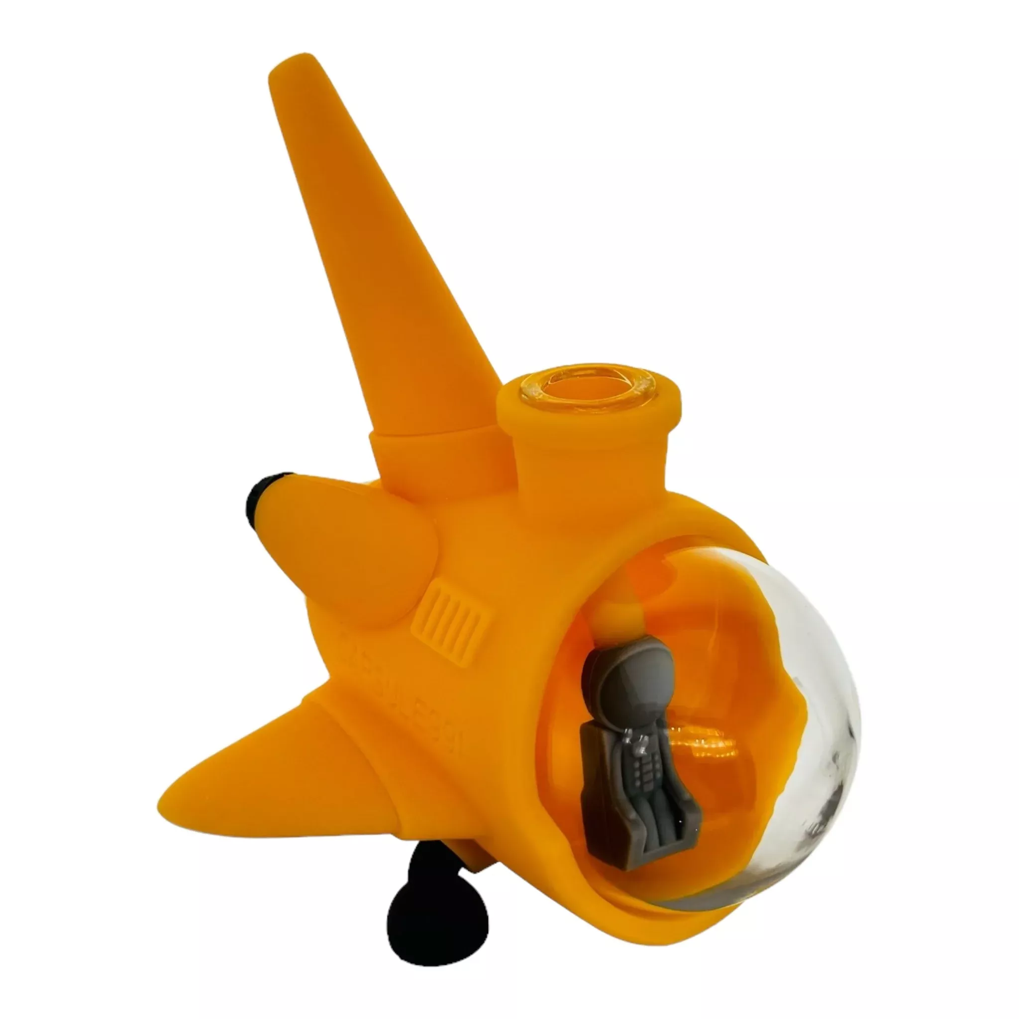Yellow Space Ship Silicone Rubber Water Pipe Bong