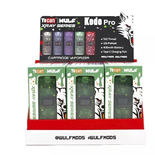 Yocan Wulf Kodo Pro X-Ray 510 Battery - 15 count Display Box