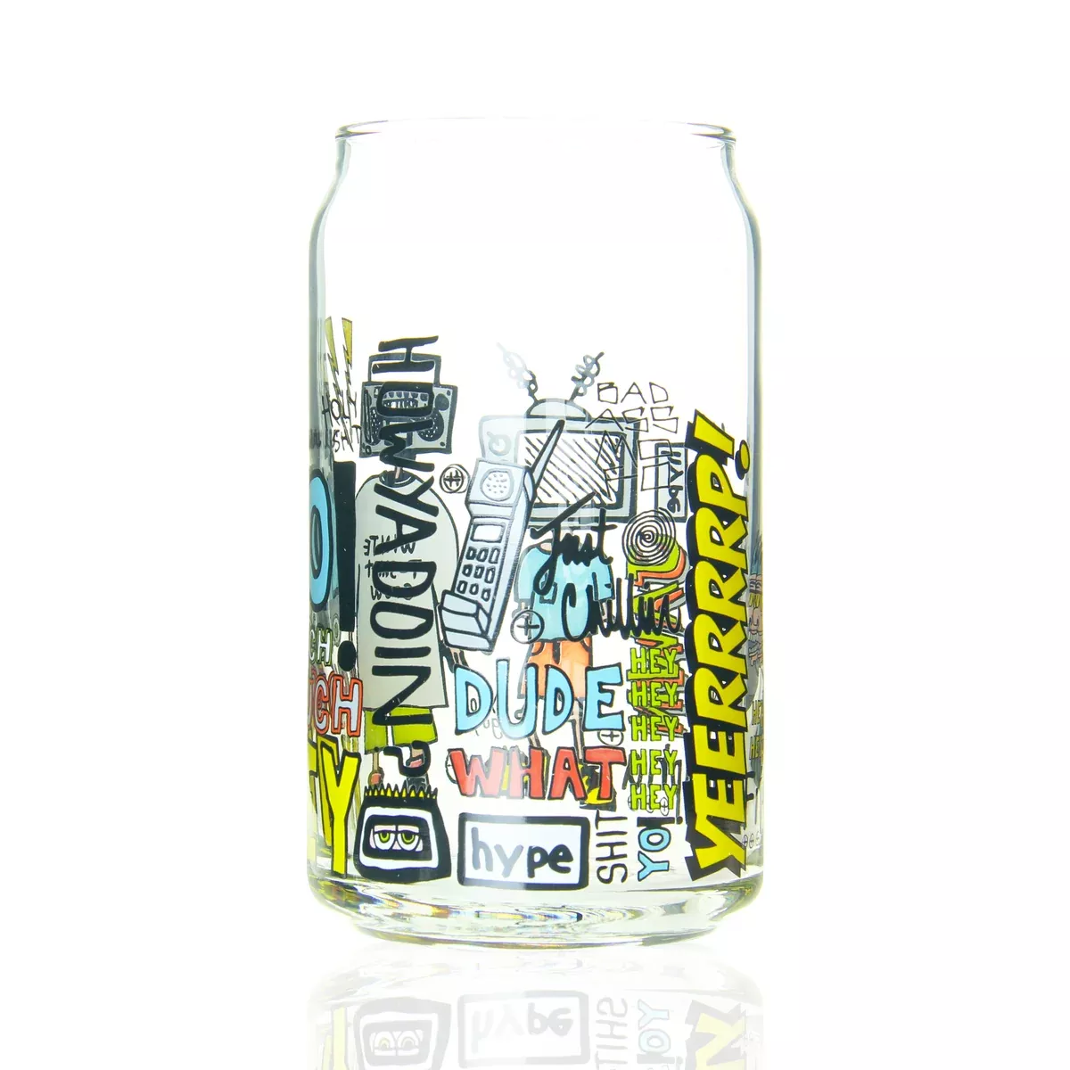 Zach P - 16oz Drinking Glass - O.G. Sketch Remix