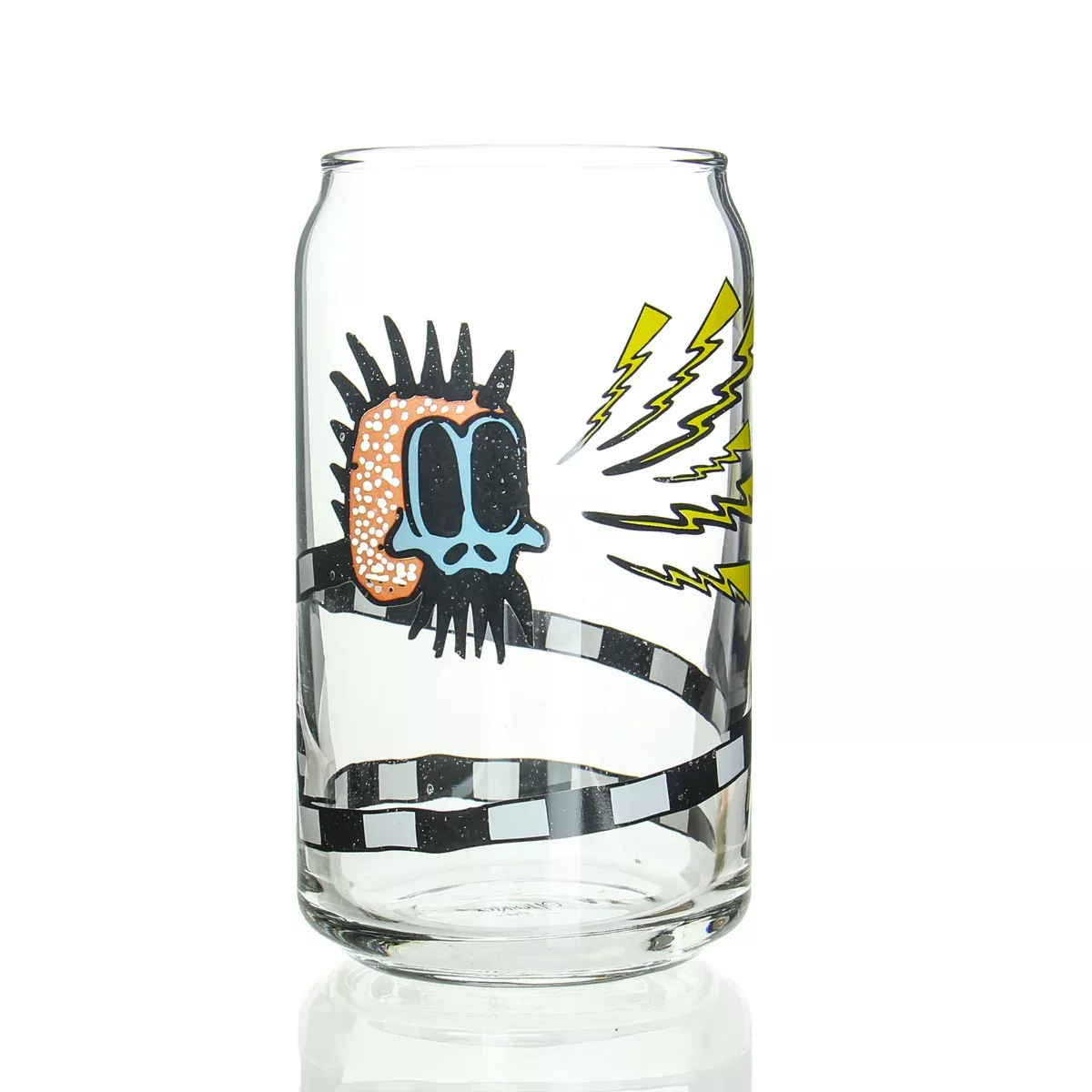 Zach P - Drinking Glass - Skull Snake