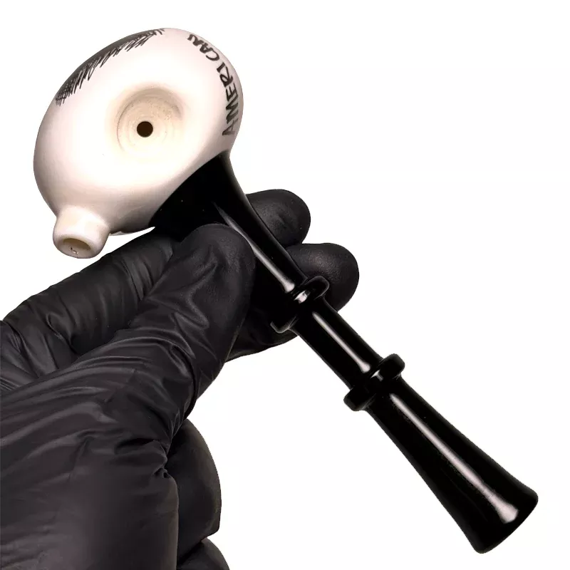 Zach P - Sketch Spoon - White - Black - American Pipe Maker