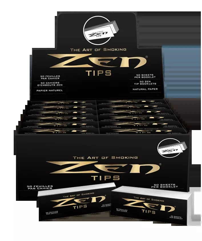 Zen Paper Rolling Tips - 50-Count Display