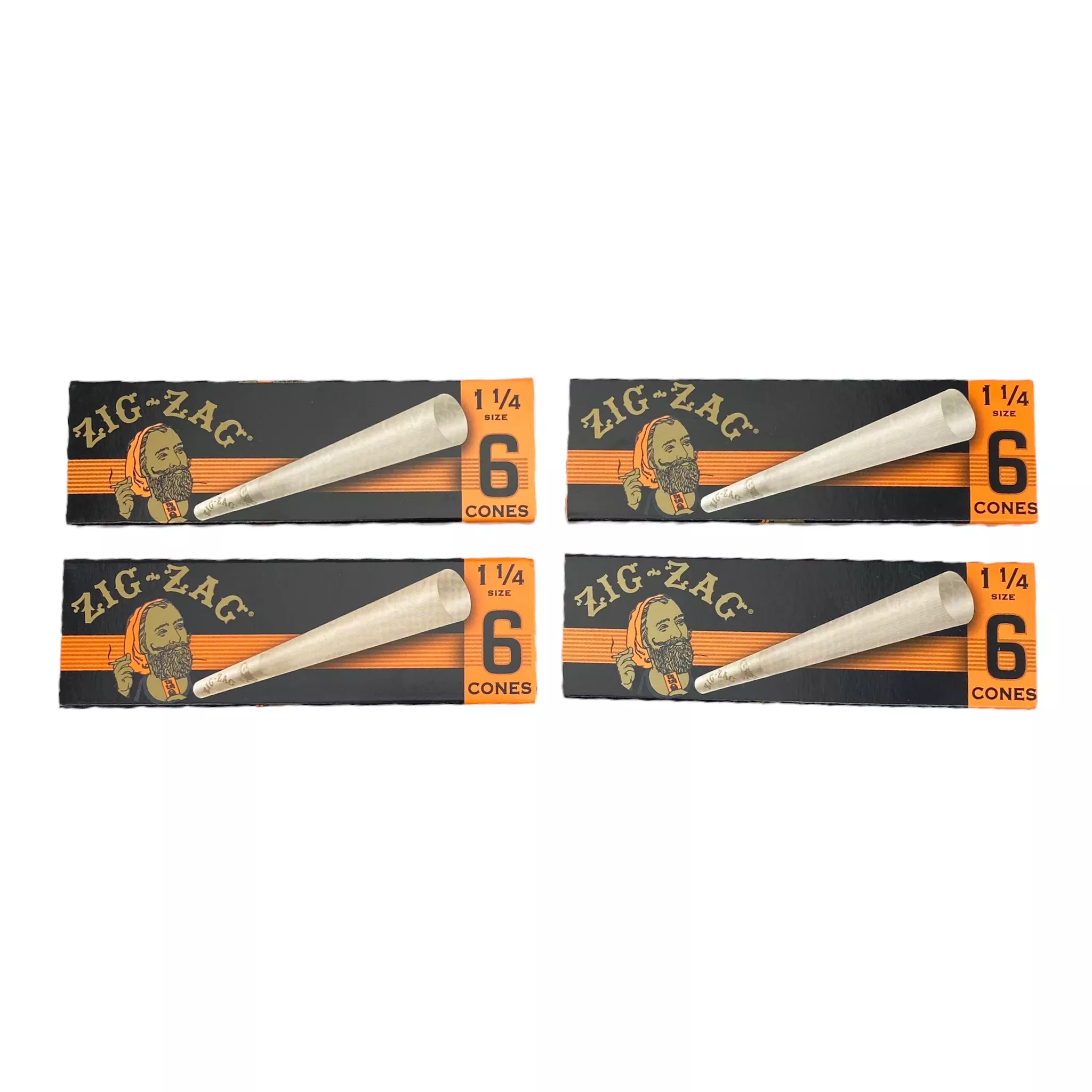 Zig-Zag 1-1/4 Cones - 4 Packs