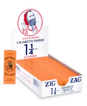 Zig Zag 1 1/4 Orange Leaves - 24ct