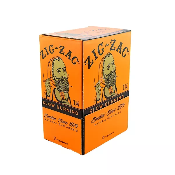 Zig Zag 1 1/4 Paper, French Orange, 48 ct