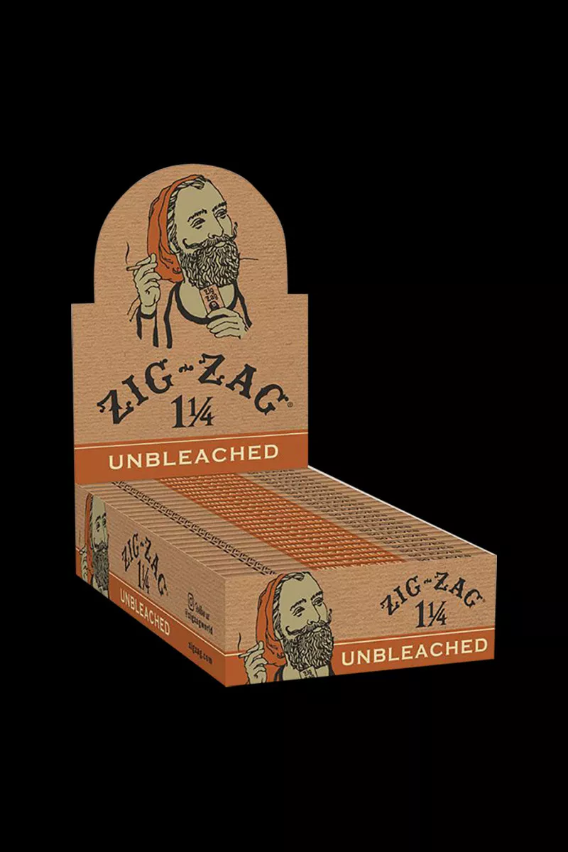Zig Zag 1 1/4″ Unbleached Rolling Papers – 24 Pack