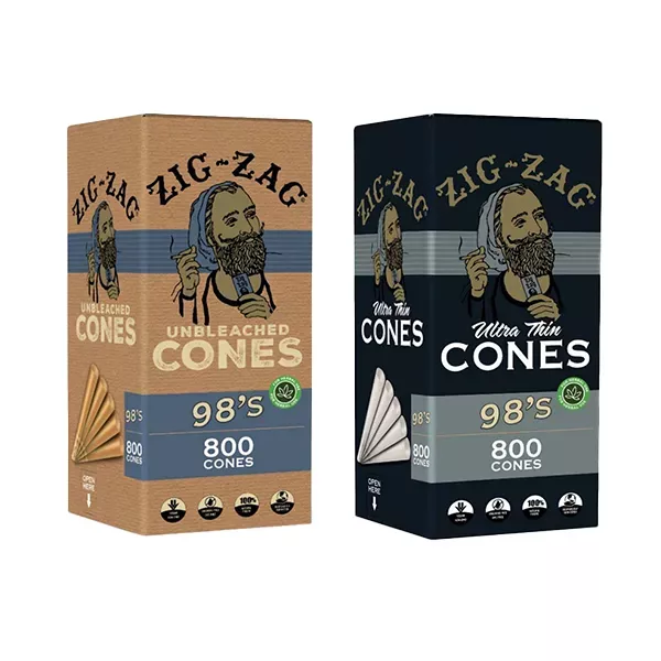Zig Zag 98mm Bulk Cones - 800ct