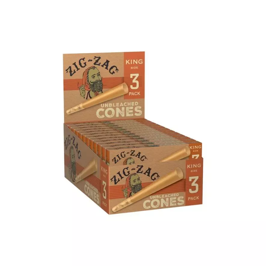 Zig Zag-Cones King Size,3 Pack 24ct