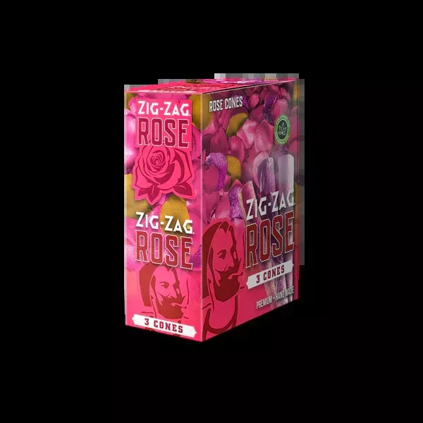 Zig-Zag King Size Rose Cones - 8 Count Display Box