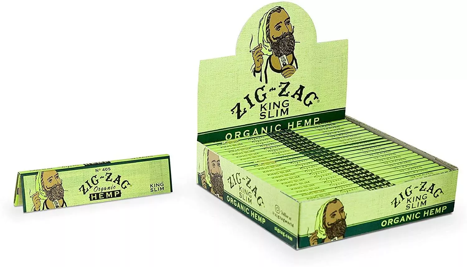 Zig Zag - King Slim Papers, Organic Hemp, 24ct