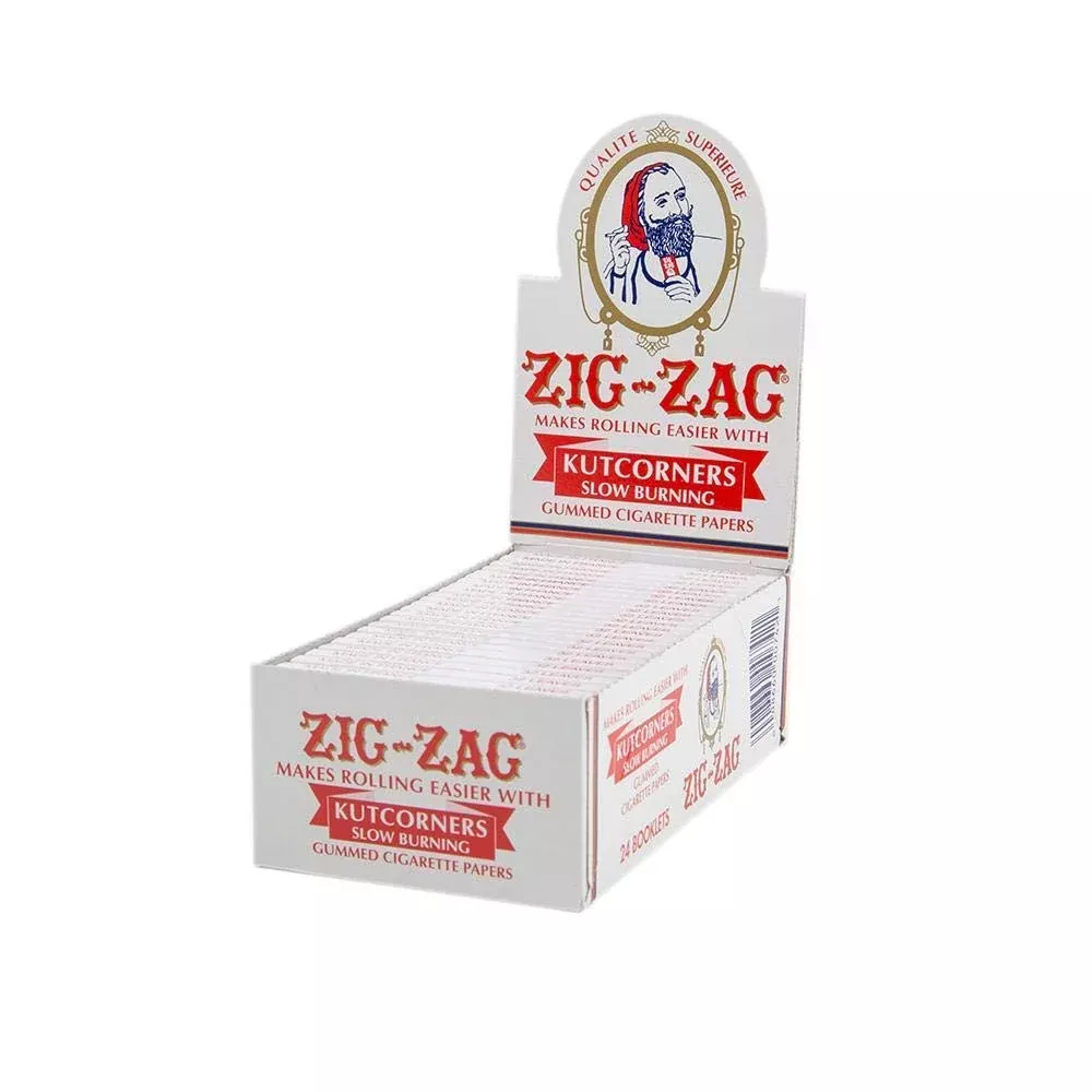 Zig-Zag Kutcorners 1 1/4 Rolling Papers – Slow Burning 24 Booklet Carton