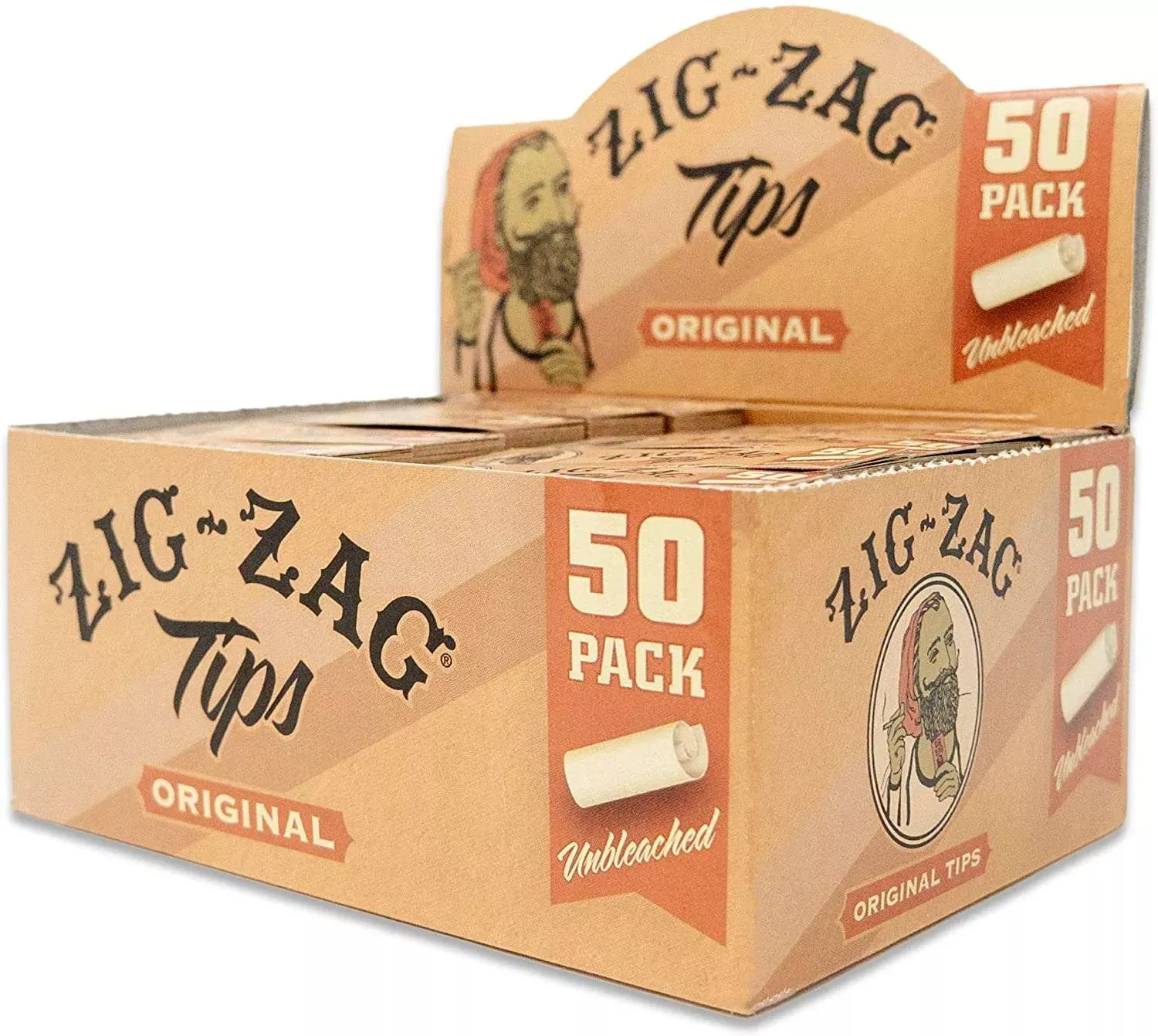 Zig Zag Original Rolling Tips - 50ct