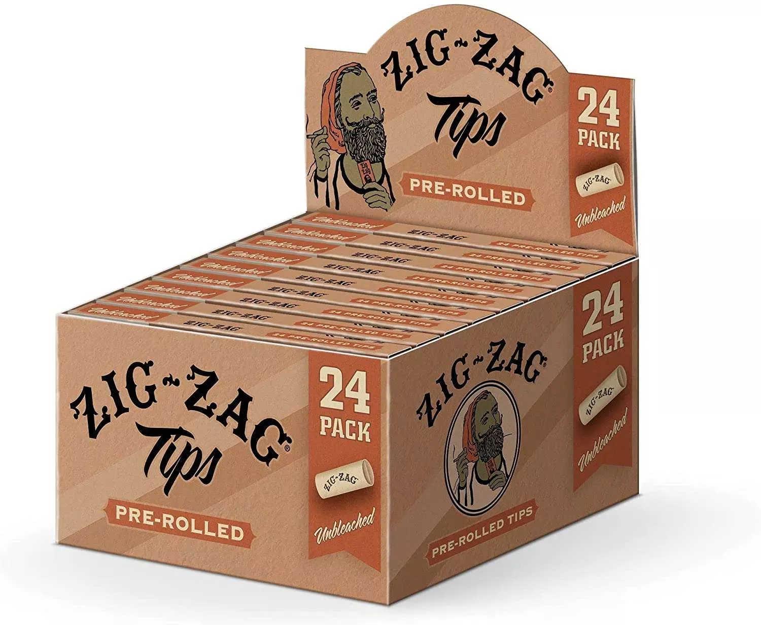 Zig Zag - Pre Rolled Tips, 24ct