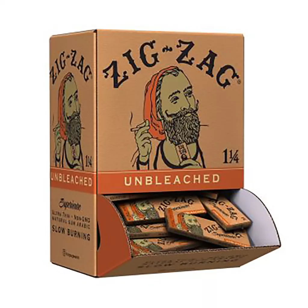 Zig Zag - Promo Display - Unbleached 1 1/4 48ct