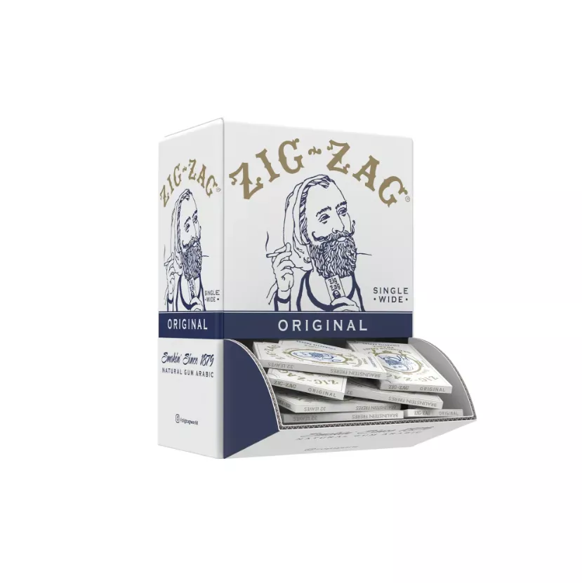 Zig Zag-Promo Display - White 1 1/2, 48ct