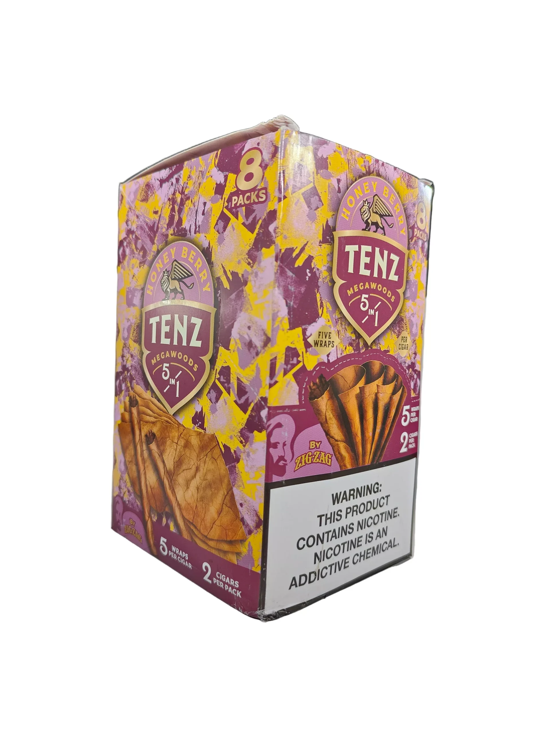 Zig-Zag Tenz Megawoods (8-Count Box of 2-Packs)