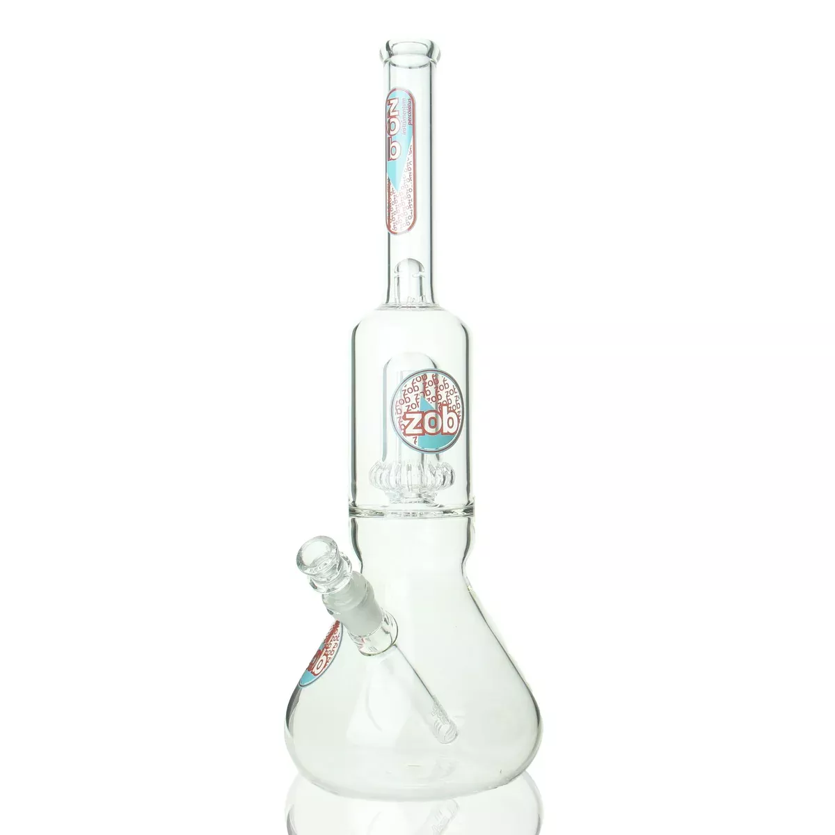 ZOB - 17" UFO Beaker - Red & Light Blue