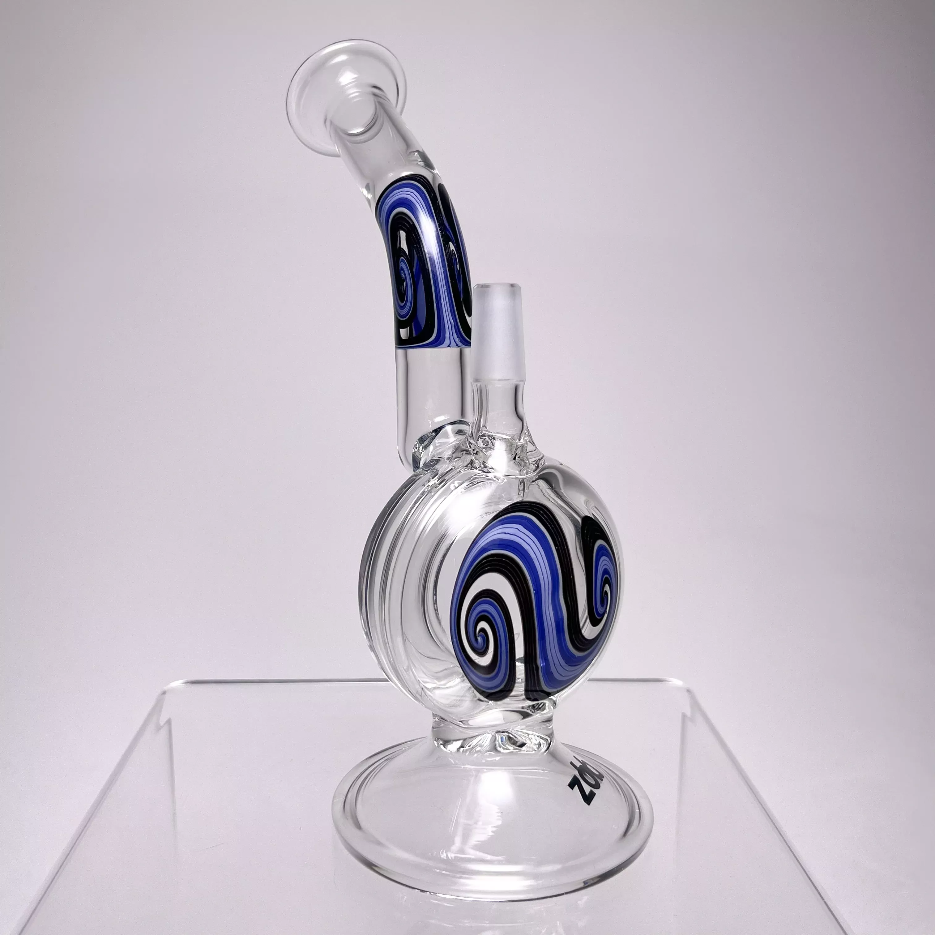 Zob - Halo Perc Bubbler - Purple & Black Wag